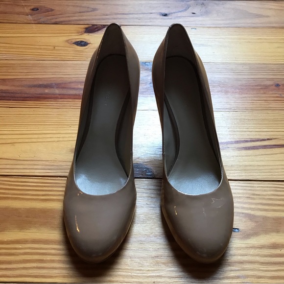 Nine West Nude Patent NW Caress Leather Heels, EUC, 8 - Picture 3 of 11